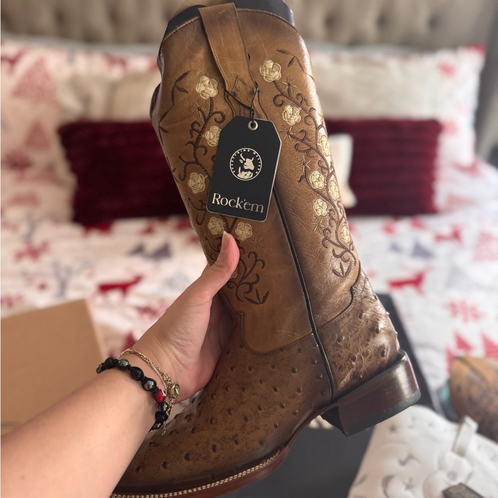 Rock'em Women's Brown Heeled Boots